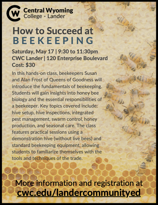 Success at Beekeeping 2025 class flyer